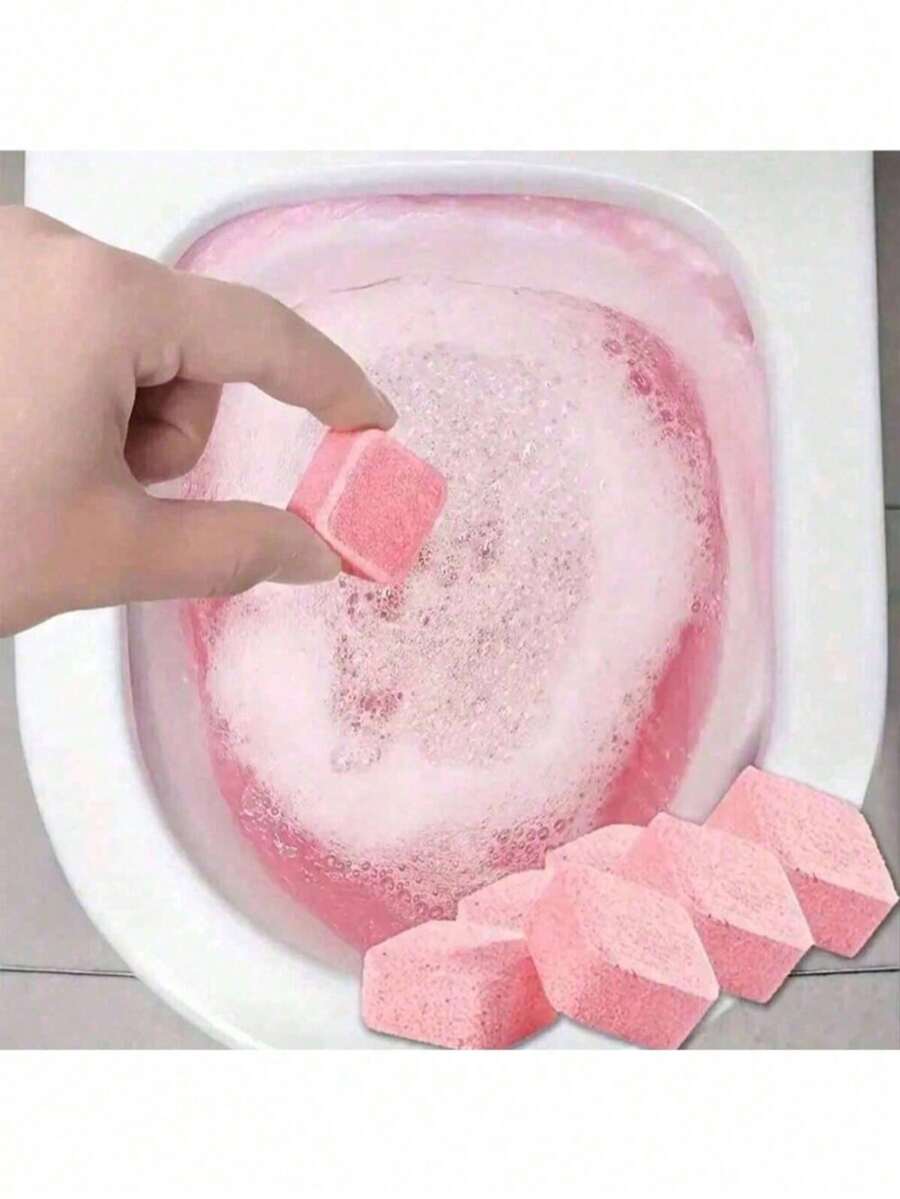 1 pieza Pastillas de limpieza de inodoro con burbujas que desodorizan automáticamente, eliminan manchas y fosfoyeso, limpian profundamente el baño, tipo universal. - De Estado sólido - Ver 1