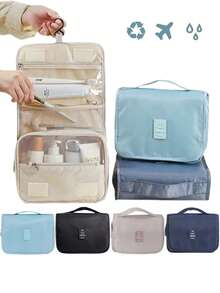 1 chiếc túi đựng mỹ phẩm dung tích lớn, túi đựng đồ vệ sinh cá nhân, túi đựng đồ trang điểm, túi xách tay, túi nhẹ dùng khi đi du lịch và ở nhà, đồ dùng cần thiết khi đi du lịch, túi đựng trang sức, túi đựng son dưỡng môi, túi đựng sơn móng tay, túi đựng đồ trang điểm. - Túi móc - Xem 3