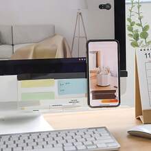 亚克力留言板、显示器便签架、手机留言板、桌面收纳盒、办公学习用品、便签架、透明便签展示架、现代桌面配件、家庭学习工作区装饰、创意办公小工具、办公学习用品、便签架、透明便签展示架、现代桌面配件、家庭学习工作区装饰、创意办公小工具、返校必备、送给同事的独特礼物、简约桌面布置。办公桌配件、桌面配件、办公用品、办公装饰 - A--1件 - 查看 7