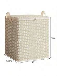 Foldable Underbed Storage Box - Made Of Non-Woven Fabric For Organizing Clothes And Blankets, Fashionable Wardrobe Solution, Underbed Storage With Handles, Collapsible Non-Woven Fabric Clothing And Blanket Storage Box, Multi-Functional Wardrobe Solution - Champagne - View 8