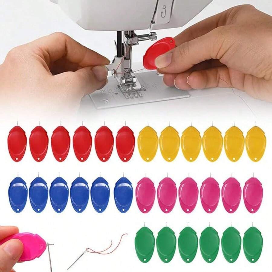 30件套缝纫机针及穿线器套装，简单快捷的自动穿线辅助工具，也适用于手工缝纫