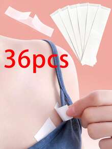 108/36pcs Women Anti-Flashing Breast Petals, Fashion Stickers, Non-Slip Clothing Tape, Dress Clip Fasteners, Double-Sided Wardrobe Stickers, Back-To-School & Party Essentials Set - All Designed To Prevent Clothing Malfunctions And Securely Fasten Your Outfits - Multicolor - View 10