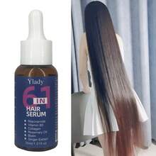 Ylady 6合1护发精华液，蕴含烟酰胺、维生素B5、胶原蛋白、迷迭香油、生物素和生姜，强韧秀发，赋予秀发活力，令秀发极致亮泽、柔顺易梳，修护滋养，30毫升/1.01液盎司 - 旅行裝 - 查看 6