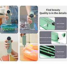 USB Powered Mini Vacuum Sealer - Quick Sealing Function, Includes Pump And Sealing Bags, Suitable For Food, Snacks, Meat, Fruits And Vegetables Preservation - Compact Design, Portable Rechargeable Vacuum Sealer - Multicolor - View 8