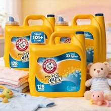 ARM & HAMMER Plus OxiClean Stain Fighters Liquid Laundry Detergent With Fresh Scent Excellence And Professional-Grade Cleaning Technology, 77 Loads Of Ultimate Fabric Care With Oxygen-Powered Stain Fighting - Ideal For Busy Families And Heavy Use With Concentrated Formula Efficiency - 多色的 - 查看 2