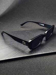 2 Pairs/Set New Fashion Small Frame Glasses, Retro Personalized Stylish Glasses, Versatile Glasses, Fashionable School Style - Multicolor - View 5