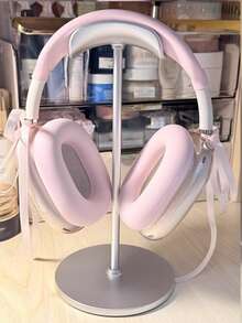 1pc Aluminum Alloy Headphone Stand, Universal Headset Holder With Aluminum Alloy Rod, ABS Base, Heavy-Duty Desktop Headphone, Game Controller Storage Rack - Multicolor - View 2