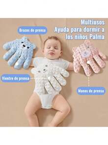 Palma calmante para niños, Juguete de palmaditas, Almohada eléctrica para la Mano,Almohada de prevención de sobresaltos, Palma de Ayuda para Dormir del niños.,40985598 - verde menta - Ver 6