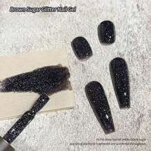 MIANEL 10ml 冬季美甲黑色水钻凝胶指甲油 2026 新款亮白色指甲油 黑色指甲油 沙龙专用 UV 灯指甲油 适用于指甲和脚趾甲 美甲用品 美甲 - 彩色 - 查看 4