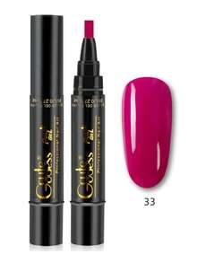 Nail Polish Pen, Nail Art Pen, 3-In-1 Gel Nail Polish Pen, Nail Polish Pen, Gel Nail Polish Pen, Gel Nail Polish Dedicated Nail Art Pen, One-Step Gel Nail Polish Pen, Nail Art Drawing Pen, Nail Art Painting Pen - Multicolor - View 6