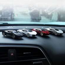 1Pc Racing Car Model Dashboard Ornament With 3-In-1 Car Model Phone Fragrance & Parking Number Plate – Stylish 360° Rotating Smartphone Stand, Parking Number Display, And Essential Oil Aroma For Cars,Racing Car Model Phone Car Holder - Ornaments - View 6