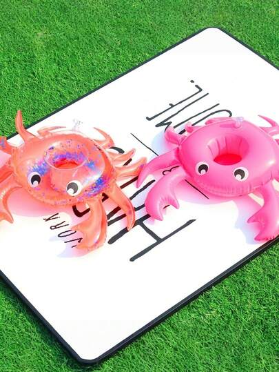 2/1pc Inflatable Drink Holder Floating Tray For Pool Party