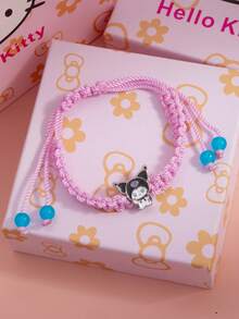 1 chiếc vòng tay đính hạt hình mèo dễ thương Sanrio, vòng tay đôi đa năng. - Một cỡ - Xem 8