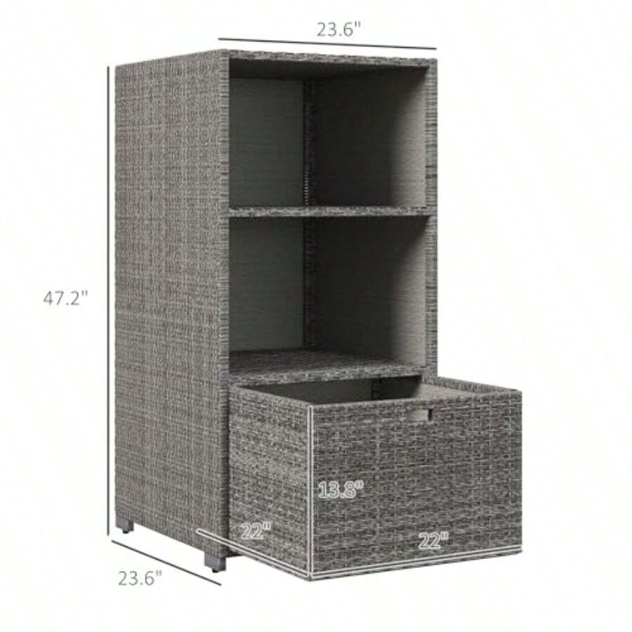 Storage Drawers - Koyu gri - Görünüm 1