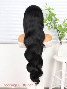 13x4 透明蕾丝前假发，真人发丝，带婴儿绒毛，长款波浪卷假发 - 节日圣诞特惠 36 英寸波浪卷蕾丝前假发，女士款，自然黑色真人发丝，180% 密度，长款波浪卷蕾丝前假发，自然逼真，适合角色扮演服装配饰，自然卷曲发际线，时尚长卷发假发，波浪造型，日常佩戴设计，黑色可选，日常佩戴假发（8-16 英寸波波头假发） - SNatural - 查看 7