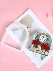 Bộ khuôn đồng hồ bán nguyệt, bao gồm khuôn đồng hồ để bàn + bộ máy, khuôn đồng hồ bán nguyệt tự làm, khuôn silicon trang trí đồng hồ, bộ khuôn đồng hồ, bộ khuôn tiện dụng, trang trí không gian, ý tưởng quà tặng sinh nhật, quà tặng cho bạn bè và gia đình, khuôn dễ sử dụng cho người mới bắt đầu, trang trí nhà cửa. - Nhiều màu - Xem 5