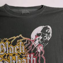 Camiseta de la banda Black  666 Skull Lightning Bolts  Dio Heavy Metal Rock Legends Deep Purple Ultra Faded - XL - Blanco y negro(no personalizable) - Ver 4
