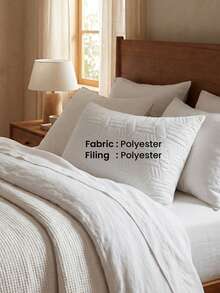 Single Italian Style Pillow – 50x70 Cm – 100% Microfiber Cover – Soft, Durable & Hypoallergenic – Made In Turkey - White - View 2