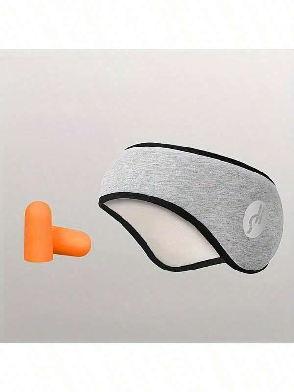 Adjustable Noise Cancelling Sleep With Ear Muffs,Plaid Eye,Sleep Enhancement,Soundproof,Soft Material