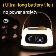 Learning Alarm Clock For Kids, 2 Alarms, 12/24 Hours, Snooze, Display Brightness, Adjustable Light Alarm Clock, Auto Shut-Off In - Multicolor - View 9