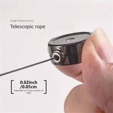 Bộ 2 móc khóa mini có thể thu gọn, dùng để đựng thẻ ID - Móc khóa chống mất trộm di động, nhiều màu, thích hợp cho chìa khóa xe, thẻ hành lý, điện thoại, ví, thẻ ID, quà tặng lý tưởng cho người đam mê hoạt động ngoài trời, người cắm trại, y tá, nhân viên văn phòng, sinh viên, người động. - C-Nhiều màu - Xem 3