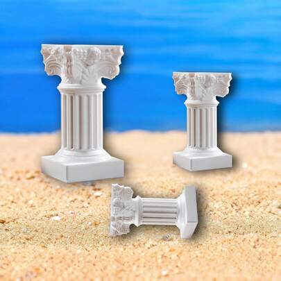 情人节礼物 北欧树脂罗马柱鱼缸微景观水族装饰