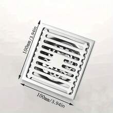 Stainless Steel Floor Drain Cover - High Flow Deodorization, Modern Electroplated Design, Suitable For Bathroom/Balcony/Kitchen, Ideal Choice For Home And Hotel, Perfect Holiday Gift For Bathroom Decor - Golden Classic - View 6