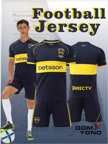 Men's Football Jersey Suits, Red Color, Breathable & Comfortable, Fashionable Outdoor Sports, Suitable For World Cup Football