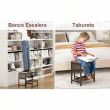 Escabel Plegable para Niños Pequeños - Negro - Ver 10