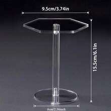 Acrylic Round Transparent Jewelry Display Stand, Perfume Stone Model Showcase, Jewelry & Cosmetics Storage Rack - Multicolor - View 16