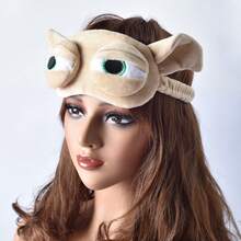 1pc Kids Cartoon Sleep Eye Mask, Plush Cute Sleeping Eye Cover, Relieve Eye Fatigue, Funny Adorable Eye Mask - Multicolor - View 7