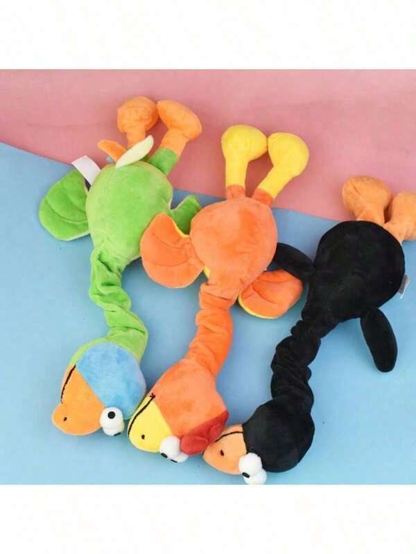 1/2pcs Cute Bird Shaped Interactive Pet Toy - Soft Plush Squeaky Design For Chewing, Biting And Playing - Dog Supplies For Entertainment And Exercise - Interactive Game And Adorable Companion - Suitable For Pet Owners And Animal Lovers, No Battery Required