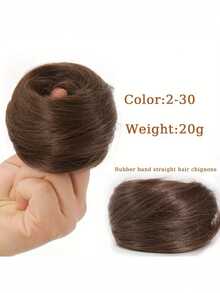 3-Inch Artificial Hair Bun Elastic Rubber Band Fake Hair Bun Camped On The Hair Tail To Extend The Hair Bun Hair Piece Ponytail Suitable For Women - Multicolor - View 25