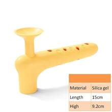 3 paquetes de protectores de manija de puerta de silicona suave - ajuste universal, antideslizante y multicolor (azul/gris/amarillo) para bebés, diseño elástico que se desliza fácilmente sin rayar las paredes - Multicolor - Ver 17