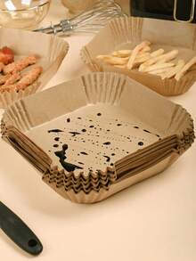 100PCS Disposable Air Fryer Liner, Non-Stick Air Fryer Paper, A Must-Have Kitchen Essential For Easy Cooking, Baking Paper, Airfryer Liners For Oven & Microwave, A Perfect Kitchen Accessory For Halloween, Thanksgiving & Christmas Feasts, Oil-Proof Parchment Paper, Simplifies Holiday Food Prep,Air Fryer Liners Reusable,Air Fryer Sheets,Air Fryer Liner,Air Fryer Paper Liners,Air Fryer Parchment Paper Liners,Air Fryer Liners 9 Inch Square,Air Fryer Liners Disposable,Air Fryer Liners Disposable 9 Inch Square,Air Fryer Liners 3 Qt,Airfryer Liners 9 Inch Square,Airfryer Pan,9 Air Fryer Liners Square,Air Fryer Liners 10 Inch Square,Chefman Air Fryer Liners 12-Quart,Square Shape Air Fryer Disposable Liners,Air Fryer Paper,Liner For Air Fryer,Air Fryers Liners - gừng - Xem 10