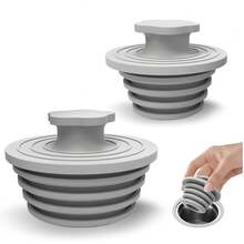 Bathtub Drain Stopper - 2 Packs Silicone Universal Shower Drain Cover, Tub Stopper Bathtub Drain For Bathroom, Tub, And Shower Drain - Easy Install Shower Drain - A - View 5