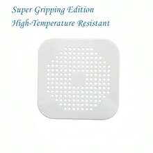 1/3pcs Drain Hair Catcher Filter, Suction Cup Sink Strainer, Square Silicone Shower Drain Cover, Durable & Easy To Clean Kitchen Bathroom Floor Drain Filter, Bathroom Kitchen Tool To Prevent Clogging - Multicolor - View 18