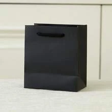 1 Stück quadratische Schmuckgeschenkbox in verschiedenen Größen, für Halskette, Ohrringe, Ring, einfarbig in elegantem Stil, geeignet für Wintersonnenwende und Hochzeiten, Schmuck, Halskette, Armband, Silber-Bar-Verpackung, Hochzeiten und andere Anlässe, Dekor für Schminktisch - Schwarz - Übersicht 5