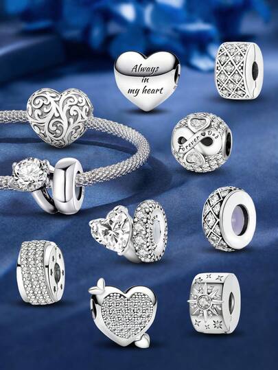 1pc Elegant Safety Chain Pendant, Suitable For Women's Bracelets & Bangles, Can Be Used For DIY Jewelry Making, Date Gifts, Exquisite Women Jewelry