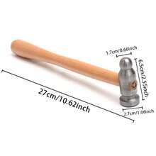 KLONKEE Juego de herramientas de joyería con yunque plano de acero, incluye alfombrilla de goma y martillo de cincelado, adecuado para reparación de joyería y estampado de metal - Multicolor - Ver 15