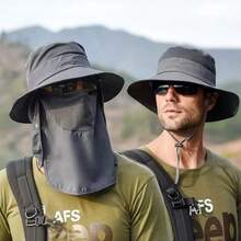 Sombrero de ala ancha transpirable con protección UV 50+ para hombre y mujer, protección solar de verano - multicolor - Ver 1