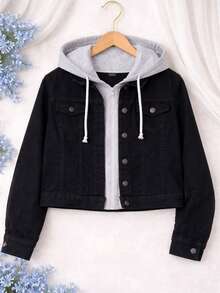 Women Denim Jackets & Coats - Black - View 6
