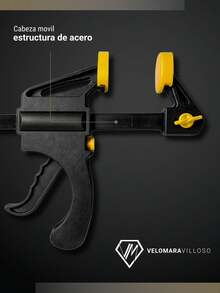 Prensa Sargento Carpinteria Ajuste Rapido 12 In Doble 4 Pzs Herramienta Para Madera - C - Ver 7