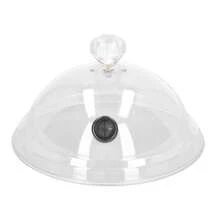 Home Smoking Dome Cover Kitchen Cooking Smoke Acrylic Hood Smoke Infuser Cloche Lid for Smoker Sprayer Plates Bowls - Blanco - Ver 11