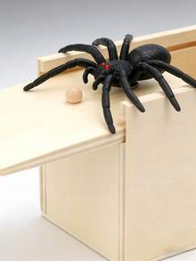 1个木制蜘蛛恶作剧盒 - 手工制作的玩笑盒，非常适合作为圣诞礼物/情人节礼物/生日礼物/节日必备/派对用品/友谊礼物/送给闺蜜的礼物 - 彩色 - 查看 1