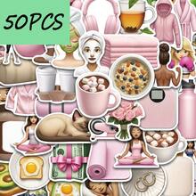 50pcs Self-Discipline Gym Sports Stickers, Decorate Mobile Phones, Laptops, Notebooks, Waterproof Stickers - Multicolor - View 12