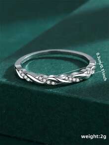 1 pieza Anillo sencillo, estilo de mujer, regalo del Día de San Valentín, accesorio para fiesta de compromiso y aniversario, regalo para el Día de San Valentín, Día de la Madre - 1# - Ver 10