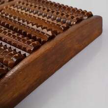 1 pieza Rodillo de masaje de reflexología de 8 filas, herramienta de masaje de pies, rodillo de masaje de pies, rodillo de masaje de manos, dispositivo de masaje de pies para adultos, herramienta de masaje de escritorio, herramienta de alivio del estrés para el hogar y la oficina, terapia de madera, masaje, Gua Sha, terapia preescolar, masajeador de pies, drenaje de madera - Rodillo doble - Ver 7