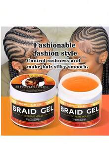 100g Hair Styling Gel, Anti-Static, Non-Sticky, Easy To Apply, Moisturizing, Creates Fashionable & Unique Hairstyles, Suitable For All Hair Types, Long-Lasting Hold, Suitable For Braiding And Curling. Unisex. Moisturizing Hair Care | Easy To Apply | Long-Lasting Hold, Hair Styling Product - Multicolor - View 2
