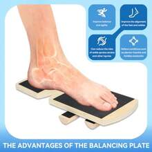 Ankle Balance Board And Ankle Strengthener For Physical Therapy Rehab Plantar Fasciitis Relief Stability Training Balance Training Foot Strengthener And Single Leg Balance BoardFull Of Fun - Black - View 5